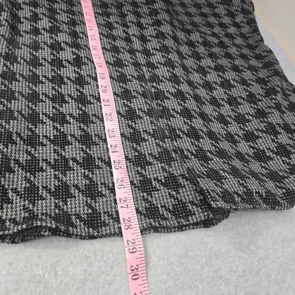 NWT Coldwater Creek Open Front Cardigan L Black Gray Houndstooth Deadstock USA - Picture 5 of 8